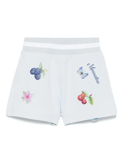 MONNALISA COTTON SWEATSHIRT SHORTS