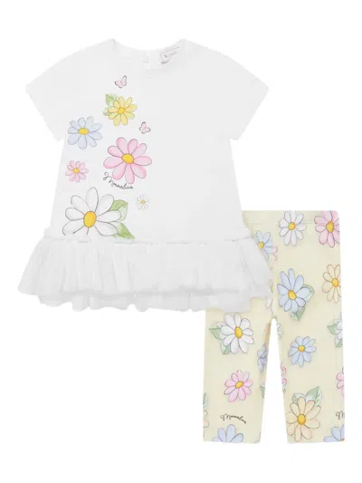 MONNALISA FLORAL-PRINT TWO-PIECE SET