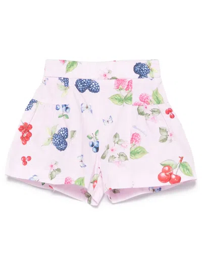 MONNALISA FRUIT-PRINT SHORTS