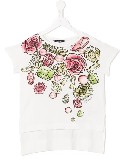 MONNALISA GEM PRINT T-SHIRT
