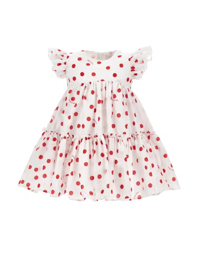 MONNALISA KLEID AUS MUSSELIN MIT PUNKTEN