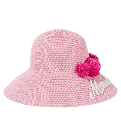 MONNALISA LOGO纸质太阳帽