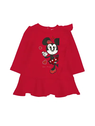 MONNALISA MONNALISA  MINNIE RUFFLE SWEATSHIRT DRESS