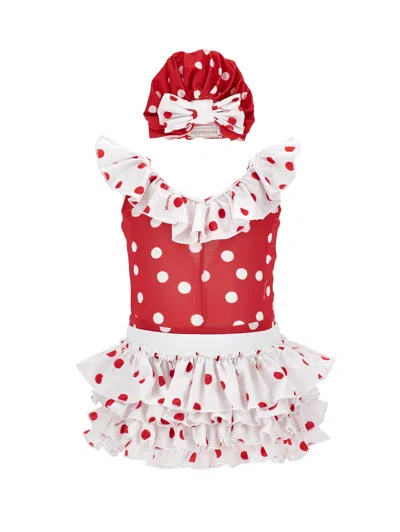 MONNALISA MONNALISA  POLKA DOT BEACH SET