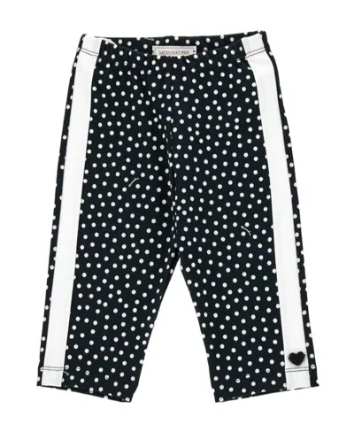 MONNALISA MONNALISA POLKA-DOT PRINTED ELASTICATED WAISTBAND LEGGINGS