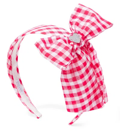 MONNALISA 格纹薄纱发箍