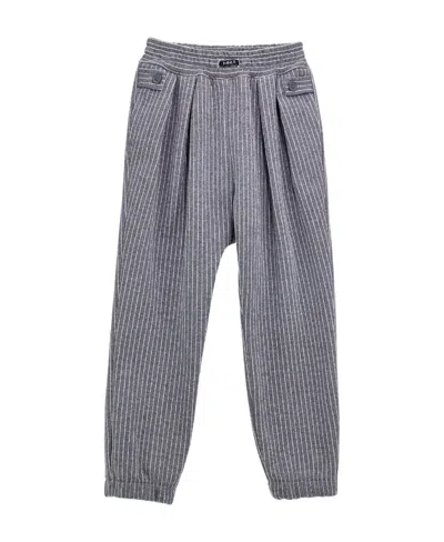 MONNALISA STRIPED TAILORED-CUT TROUSERS