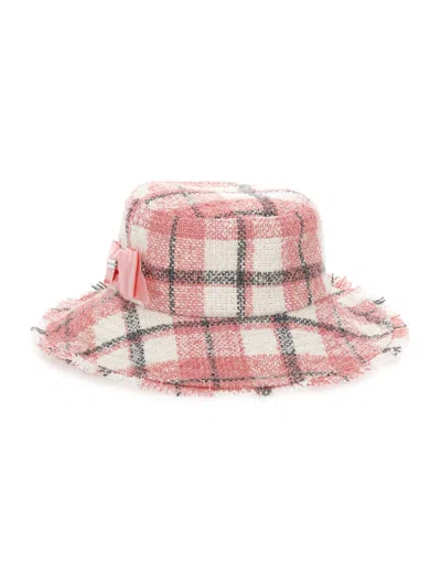 MONNALISA MONNALISA  TARTAN HAT WITH SMALL BRIM