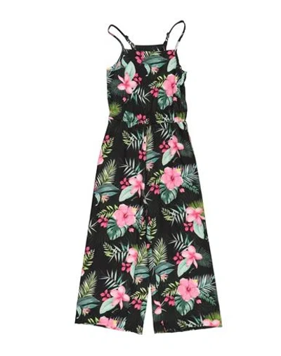 MONNALISA MONNALISA TODDLER GIRL JUMPSUIT BLACK SIZE 6 POLYESTER, ELASTANE