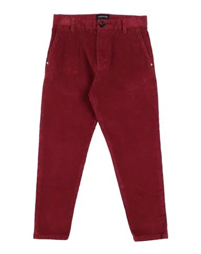 MONNALISA MONNALISA TODDLER GIRL PANTS BURGUNDY SIZE 6 COTTON, ELASTANE