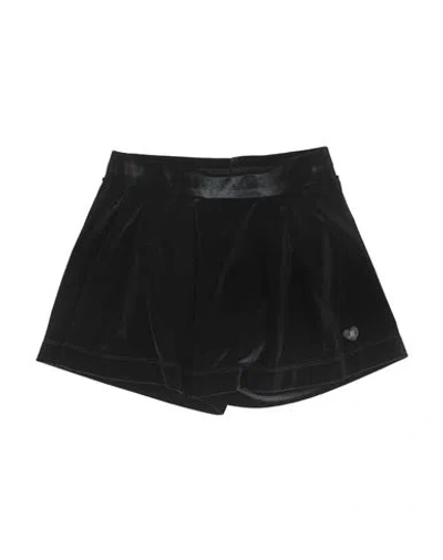 MONNALISA MONNALISA TODDLER GIRL SHORTS & BERMUDA SHORTS BLACK SIZE 6 POLYESTER, ELASTANE
