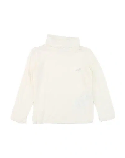 MONNALISA MONNALISA TODDLER GIRL T-SHIRT OFF WHITE SIZE 6 VISCOSE, POLYAMIDE, CASHMERE, ELASTANE