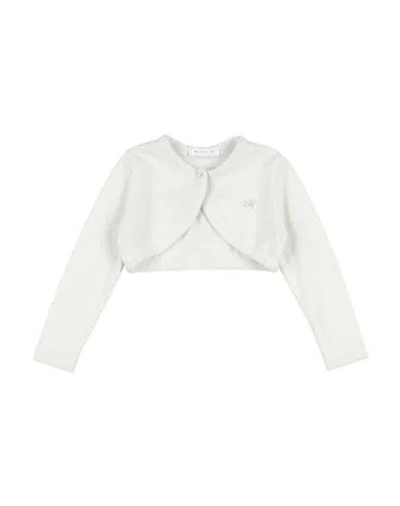 MONNALISA MONNALISA TODDLER GIRL WRAP CARDIGANS LIGHT GREY SIZE 3 WOOL, VISCOSE, POLYAMIDE, METALLIC FIBER, CA
