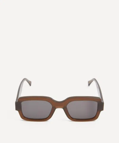 MONOKEL EYEWEAR MONOKEL EYEWEAR MENS APOLLO CHOCOLATE RECTANGLE SUNGLASSES