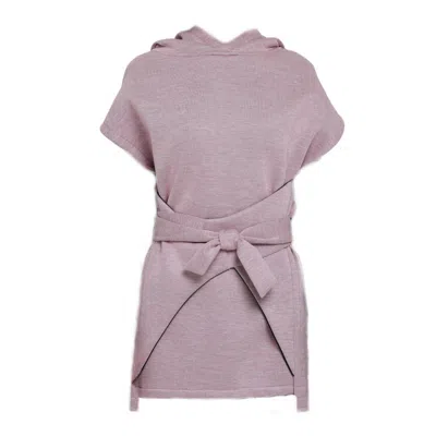 MONOSUIT WOMEN'S PINK / BLACK WARM HOODED VEST ROSE/BLACK REVERSIBLE