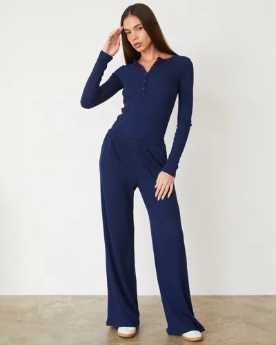 MONROW BABY THERMAL WIDE LEG PANT