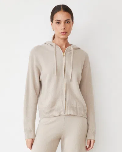 MONROW CASHMERE ZIP UP HOODY