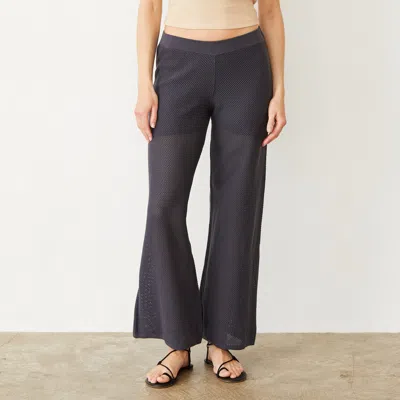 MONROW COTTON MESH WIDE LEG PANT