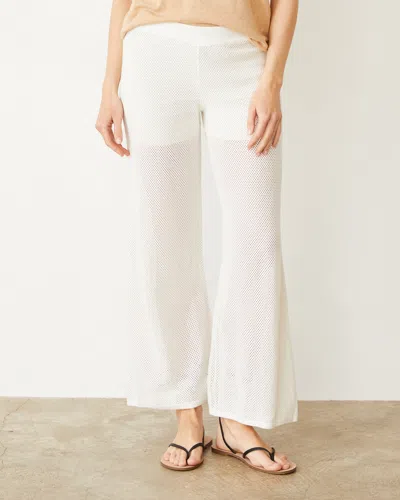 MONROW COTTON MESH WIDE LEG PANT