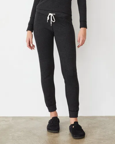 MONROW COZY HEATHER THERMAL CUFF SWEAT