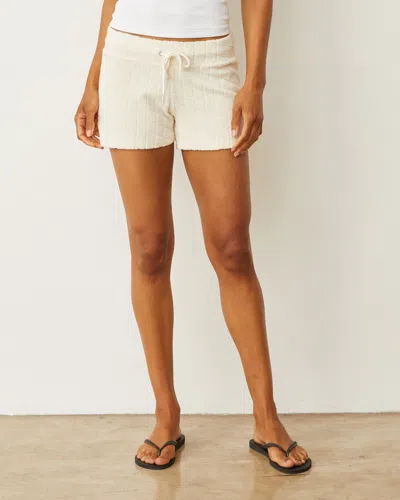 MONROW DIAMOND TERRY CLOTH VINTAGE SHORT