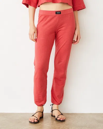 MONROW FRENCH TERRY CROP ELASTIC WAIST SWEAT