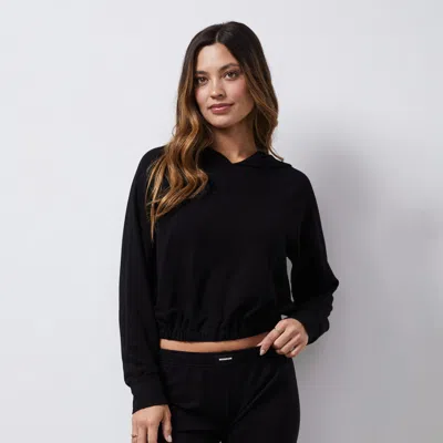MONROW FRENCH TERRY CROP HOODY