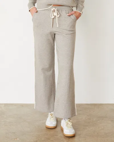 MONROW LIGHTKNIT PANT WITH CONTRAST PIPING