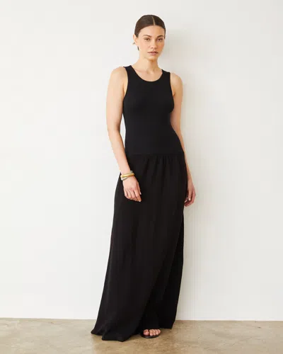 MONROW MIX MEDIA TANK MAXI DRESS