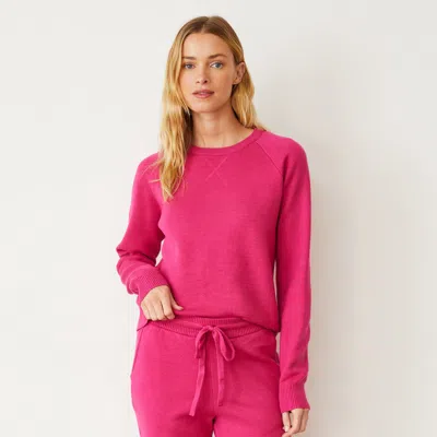 MONROW SOFT KNIT RAGLAN SWEATER