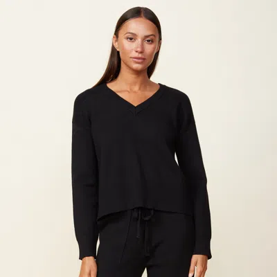 MONROW SOFT KNIT V NECK SWEATER