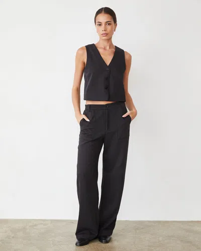 MONROW SOFT TWILL PATCH POCKET PANT