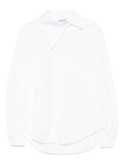 MONSE ASYMMETRICAL COLLAR SHIRT