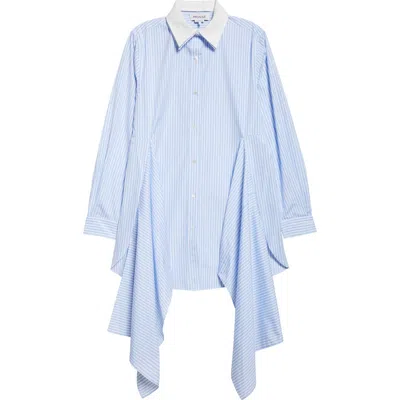 MONSE MONSE CASCADE FRONT STRIPE BUTTON-UP SHIRT