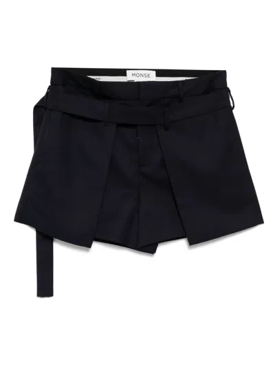MONSE DECONSTRUCTED WRAP TAILORED SHORTS