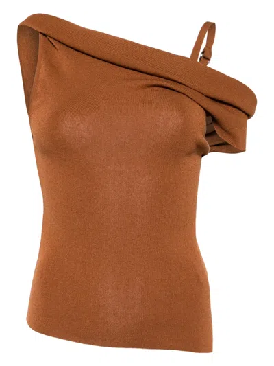 MONSE OFF-SHOULDER KNITTED TOP