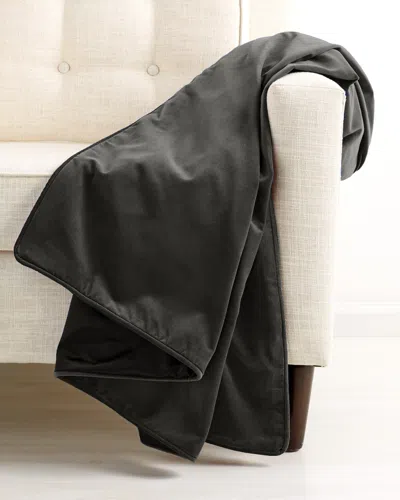 MONTAGUE & CAPULET MONTAGUE & CAPULET COTTON VELVET PIPED EDGE THROW
