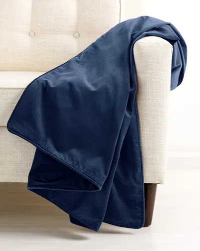 MONTAGUE & CAPULET MONTAGUE & CAPULET COTTON VELVET PIPED EDGE THROW