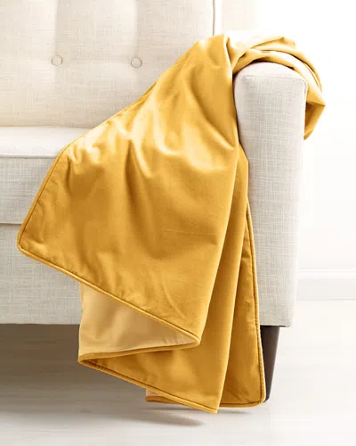 MONTAGUE & CAPULET MONTAGUE & CAPULET COTTON VELVET PIPED EDGE THROW