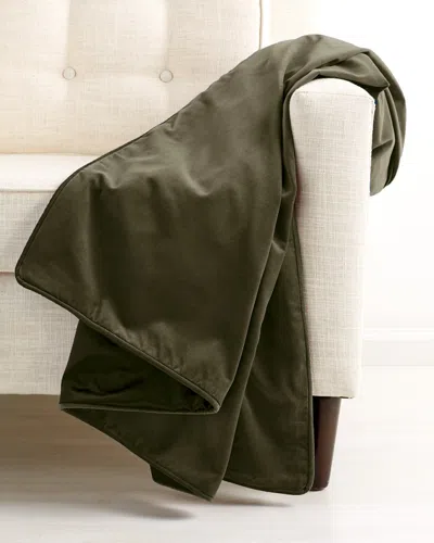 MONTAGUE & CAPULET MONTAGUE & CAPULET COTTON VELVET PIPED EDGE THROW