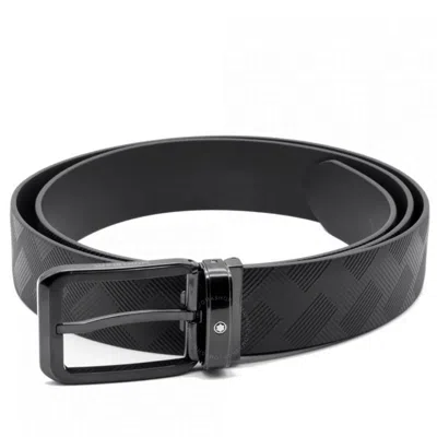 MONTBLANC MONTBLANC BLACK 35 MM REVERSIBLE LEATHER BELT