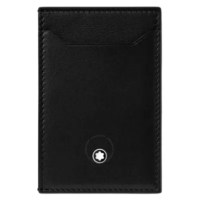 MONTBLANC MONTBLANC BLACK LEATHER MEISTERSTUCK POCKET HOLDER