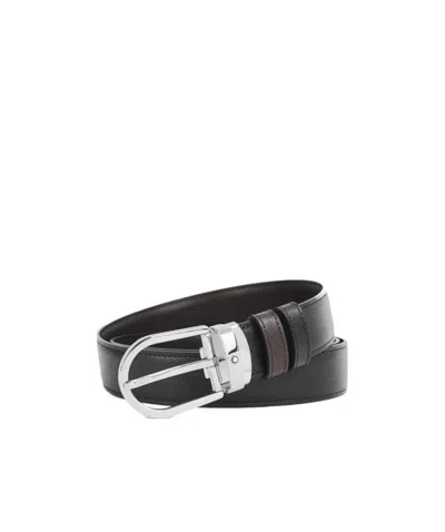 MONTBLANC HORSESHOE-BUCKLE REVERSIBLE BELT