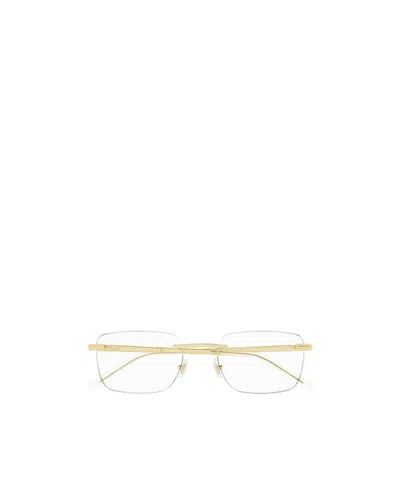 MONTBLANC MONTBLANC EYEWEAR RECTANGULAR FRAME GLASSES