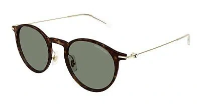 MONTBLANC MONT BLANC MB0097S-007 HAVANA SUNGLASSES