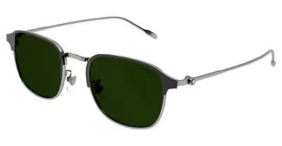 MONTBLANC MONT BLANC MB0189S-005-54 RUTHENIUM SUNGLASSES