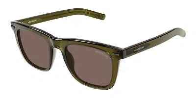 MONTBLANC MONT BLANC MB0226S-009 GREEN GREEN BROWN SUNGLASSES