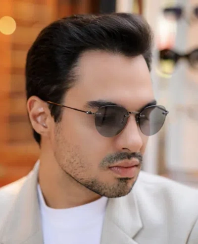 MONTBLANC MONT BLANC MB0239S-003 RUTHENIUM RUTHENIUM GREY SUNGLASSES