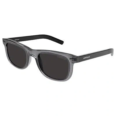 MONTBLANC MONT BLANC MB0260S-003 GREY BLACK SMOKE SUNGLASSES