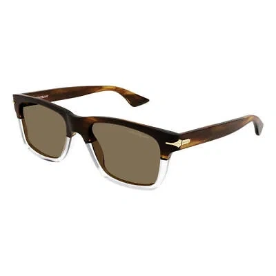 MONTBLANC MONT BLANC MB0263S-003 HAVANA HAVANA BROWN SUNGLASSES